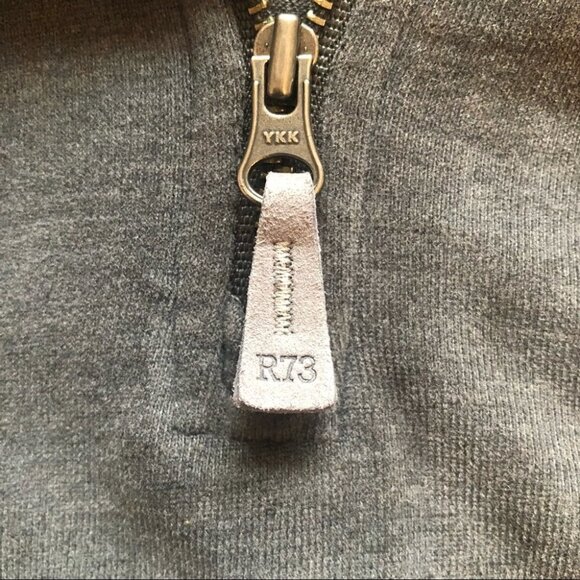 NWOT Roots 73 1/4 Zip Pullover Mens Lg Grey - Picture 4 of 10